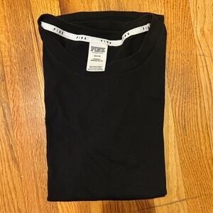 PINK Victoria's Secret Classic Black Tee